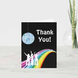 Disco-Tanz Danke Note Card