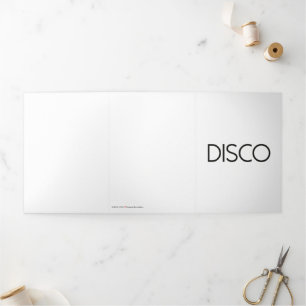 Disco-Tanz Dreifach Gefaltete Karte