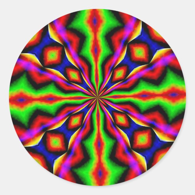 Disco-Tanz Runder Aufkleber (Vorderseite)