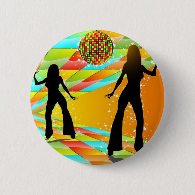 Disco-Tanzen Button (Vorderseite)