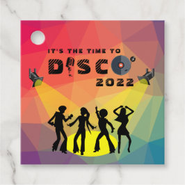 Disco Tanzfläche Retro Multicolor Feier Geschenkanhänger