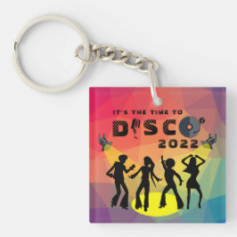 Disco Tanzfläche Retro Multicolor Feier Schlüsselanhänger