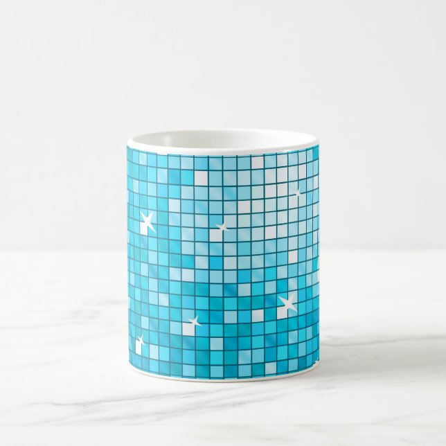 Disco Tiles Blue Tasse (Mittel)