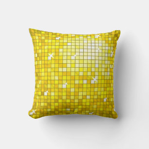 Disco Tiles Gelbe Kissen