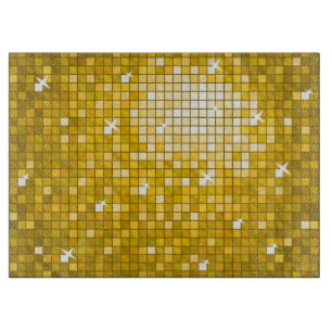 Disco Tiles "Gold" Schneidebrett