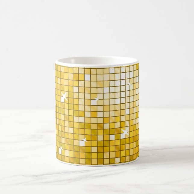 Disco Tiles "Gold" Tasse (Mittel)