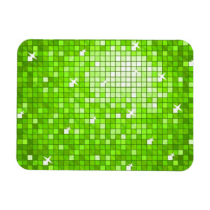 Disco Tiles Green Premium Magnet