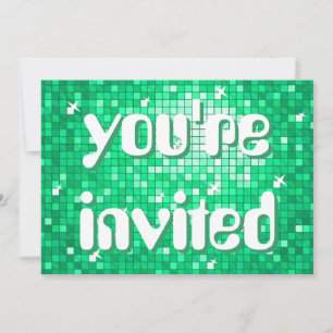 Disco Tiles Jade 'you re welcome' Amelia-Text Einladung