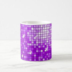 Disco Tiles Lila Tasse