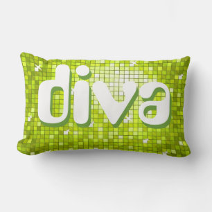 Disco Tiles Limone "diva" werfen Kissen Amelia Tex