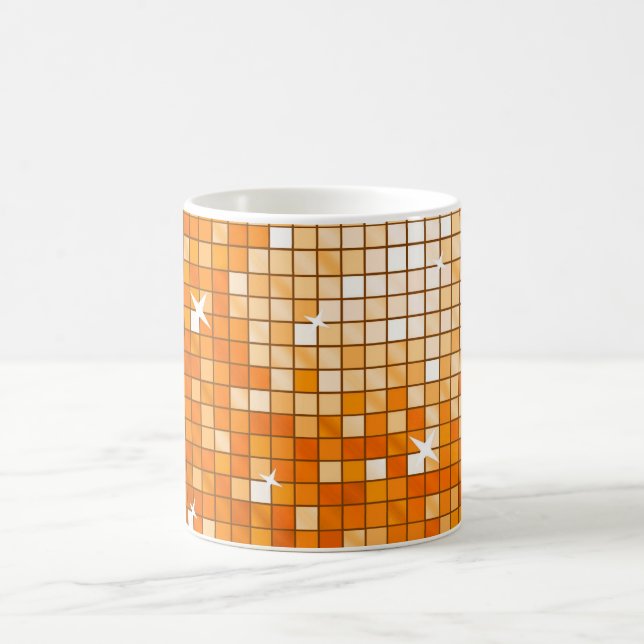 Disco Tiles Orange Tasse (Mittel)