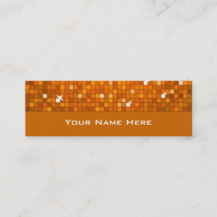 Disco Tiles Orange Visitenkartenmagazin Mini Visitenkarte