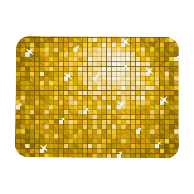 Disco Tiles Premium Magnet "Gold" (Horizontal)