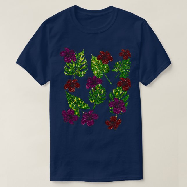 Disco Tropical Monstera T-Shirt (Design vorne)