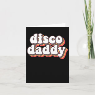 Disco-Vater Groovy Retro-Hippie 70er Disco-Outfits Karte