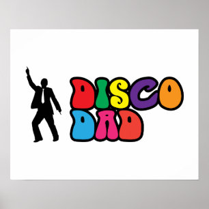 Disco Vater Poster - Ein psychedelisches Geschenk