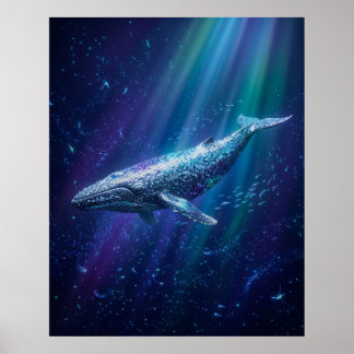 Disco-Wal Tiefes Leuchten Poster