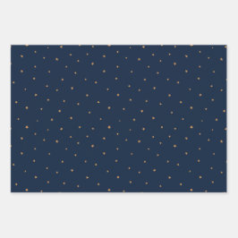 Disco Weihnachtswrapping Paper Flat Sheet Set 3 Geschenkpapier Set