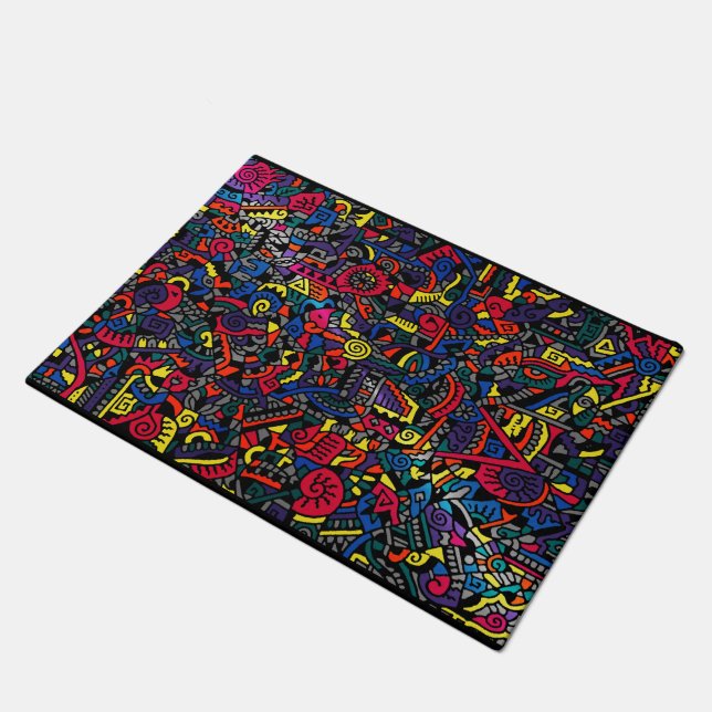 Disco Zenscrawl Tür-Matte Fußmatte (Schrägansicht)
