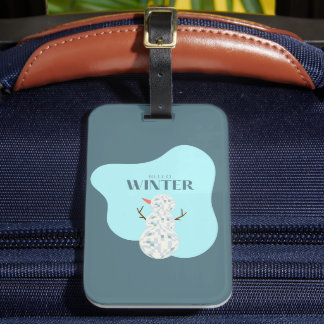 Discoball Snowman Gepäckanhänger