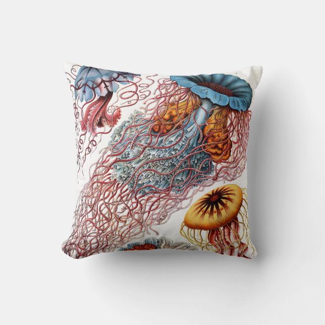 Discomedusae durch Ernst Haeckel Kissen (Vorderseite)