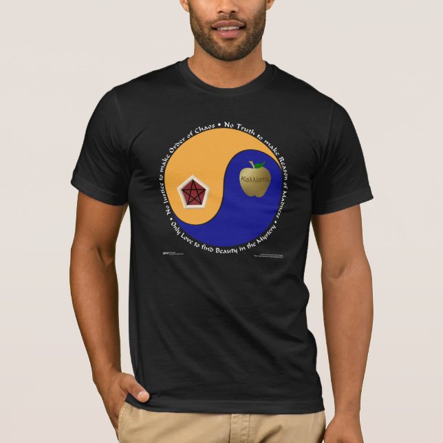Discordian Chao (dunkle Shirts) T-Shirt (Vorderseite)