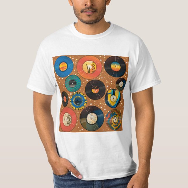 DISCOS DE ACETATO PATTERN T-Shirt (Vorderseite)