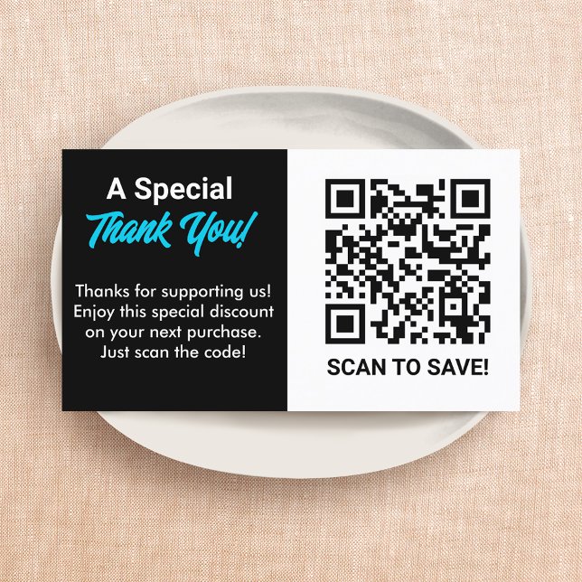 Discount QR Code Visitenkarte (Discount QR Code Business Card)