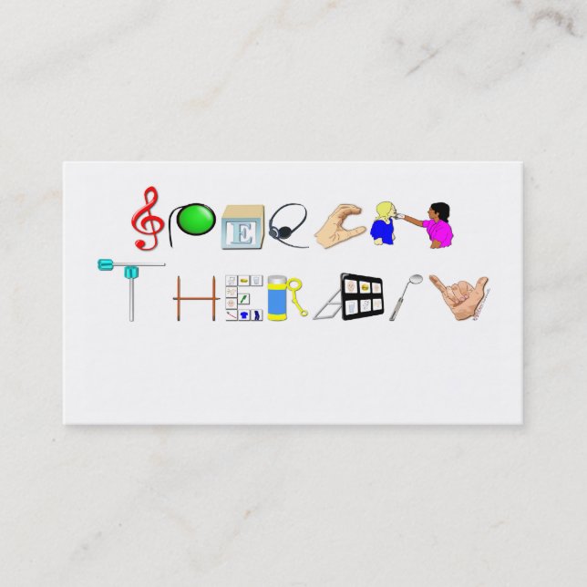 Discours au carte de visite de travail (Devant)