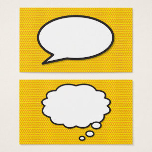 Discours et Think Bubbles amusant Retro Comédie li