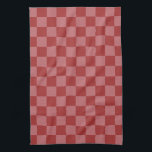 Discover the Charm of Pink and Red Checkerboard Geschirrtuch<br><div class="desc">Pink and red checkerboard pattern with alternating squares, creating a vibrant and structured design, evoking a playful and energetic tone.</div>