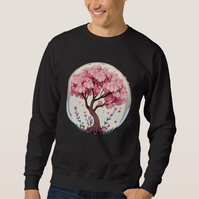 Discover the Magic of Spring with a Cherry Blossom Sweatshirt (Vorderseite)