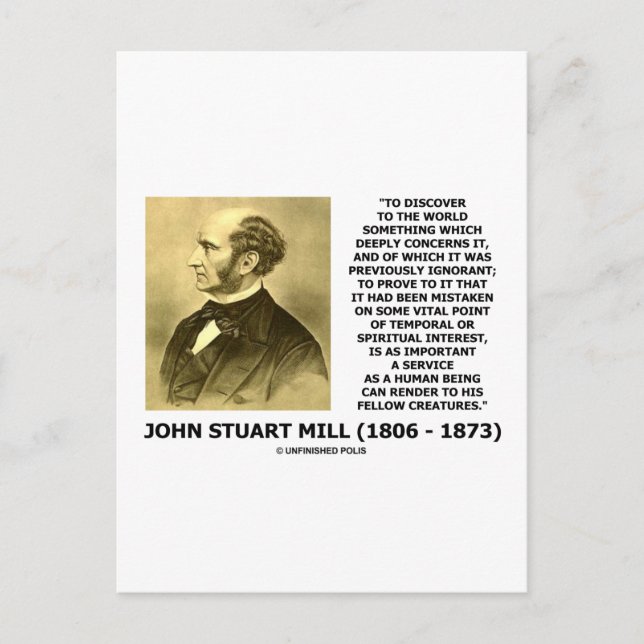 Discover To The World Service Human Beings Quote Postkarte (Vorderseite)