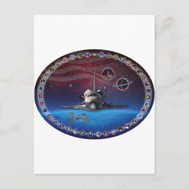 Discovery Tribute OV 103 Postkarte (Vorderseite)