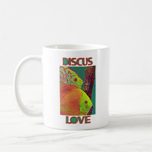 Discus Fish Pair mit Eiern Kaffeetasse
