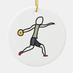 Discus Keramik Ornament