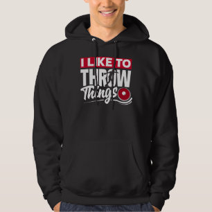 Discus Throwing Discus Thrower Track und Field lik Hoodie