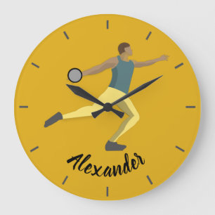 Discus Throwing Große Wanduhr