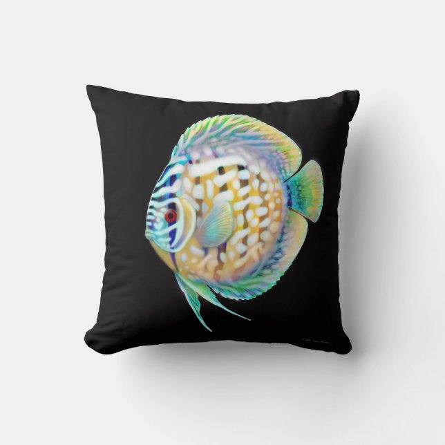 Discuscichlid-Aquarium-Fisch-Kissen Kissen (Vorderseite)