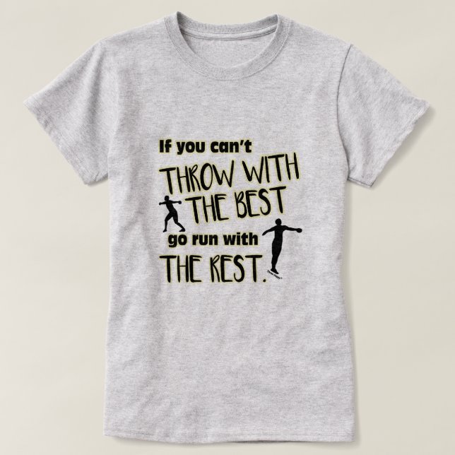 DiscusThrow mit dem besten Shirt der Frauen (Design vorne)