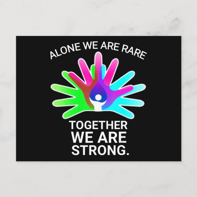 Disease Day 2022 - Seltene Disease Awareness T-S Postkarte (Vorderseite)