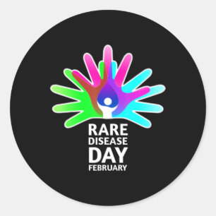 Diseases Day 2022 - Seltene Disease Awareness T- Runder Aufkleber