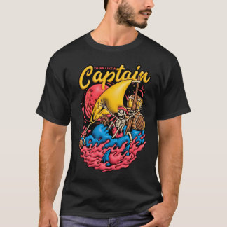 Diseño 3D Think Like a Captain T-Shirt