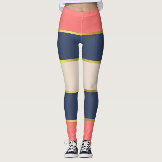 Diseño clásico coral leggings