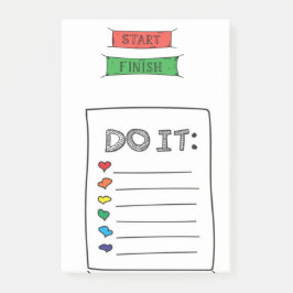 Diseño comico hacer lista post-it klebezettel