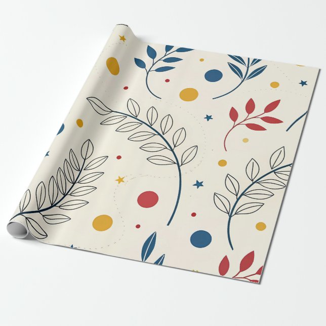 Diseño floral geschenkpapier (Ungerollt)