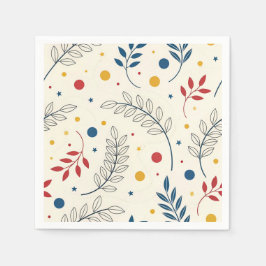 Diseño floral serviette