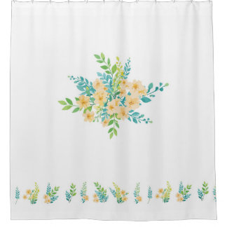 Diseño "Flores del campo" para cortina de ducha Duschvorhang