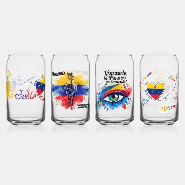 Diseños Patrios Originales |Venezuela Libre Dosenglas (Vorderseite)