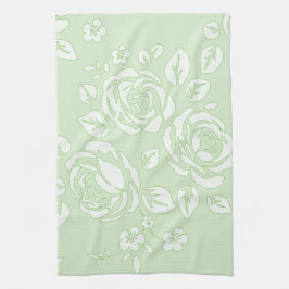 Dish_Towel_Retro_Floral_Green Handtuch